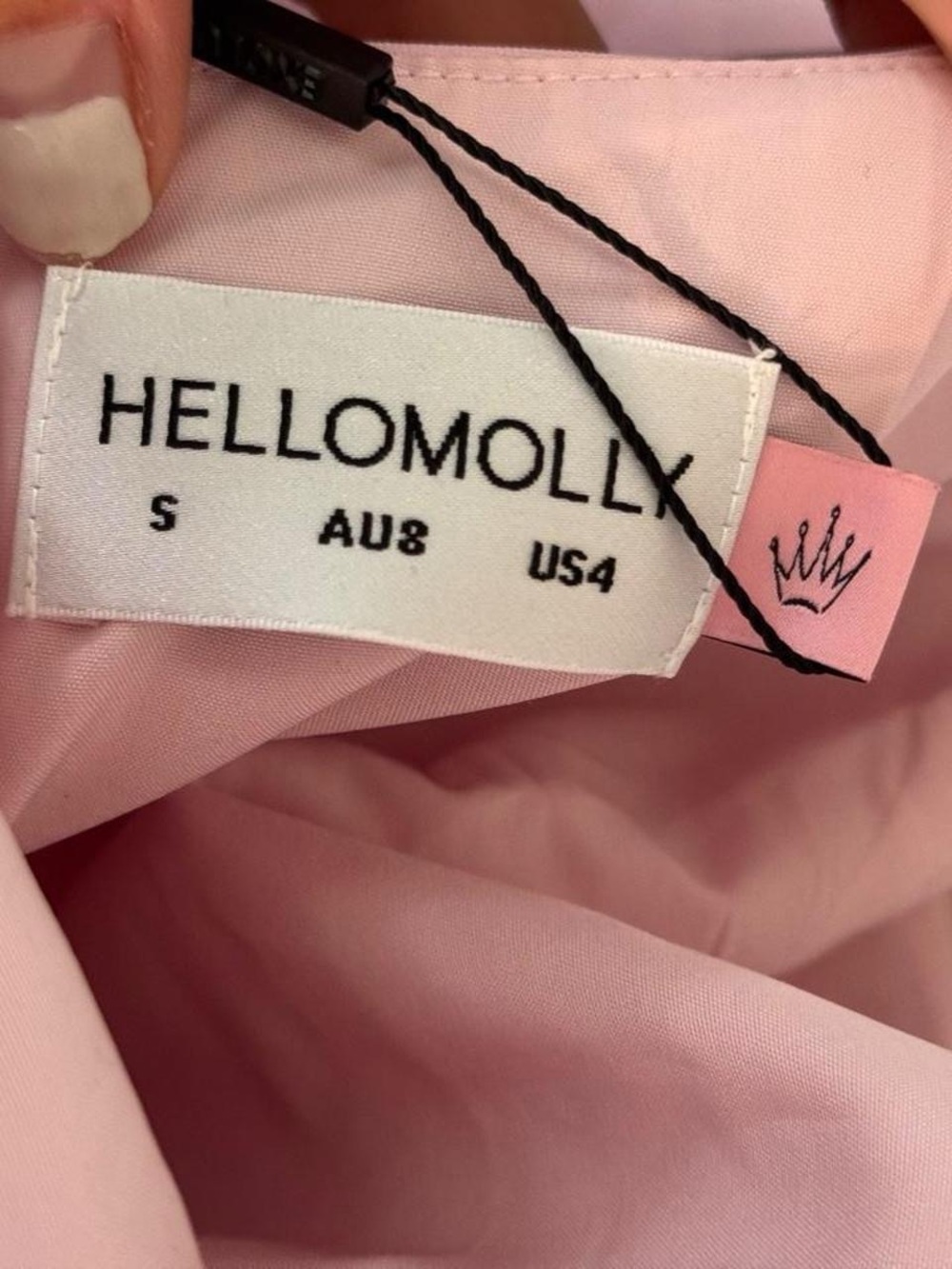 Hello Molly pink silken radiance halter maxi dress- Size s - Picture 2 of 8